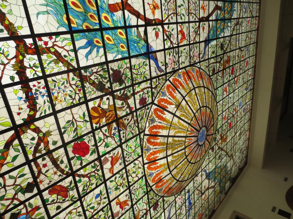 Gran Hotel Hacienda De La Noria Aguascalientes Kültér fotó Stained glass window at the entrance of the museum