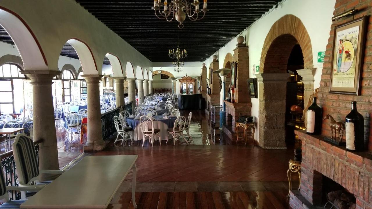 Gran Hotel Hacienda De La Noria Aguascalientes Kültér fotó Restaurant in the hotel